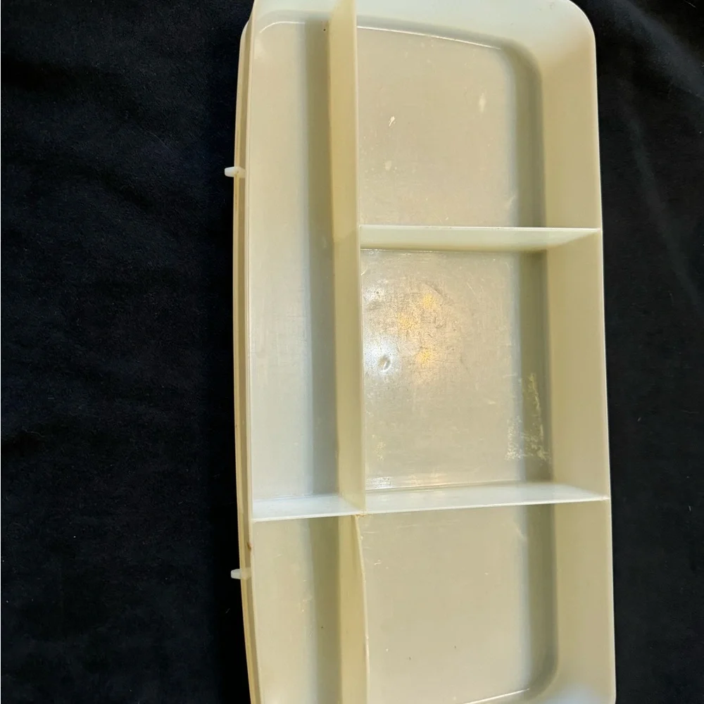 Blue vintage train case